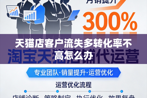 天猫店客户流失多转化率不高怎么办
