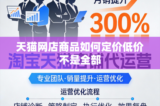 天猫网店商品如何定价低价不是全部